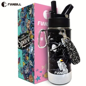 FIANSILL Astronauts Travel in Space UV print design on 16oz kids insulated water bottle