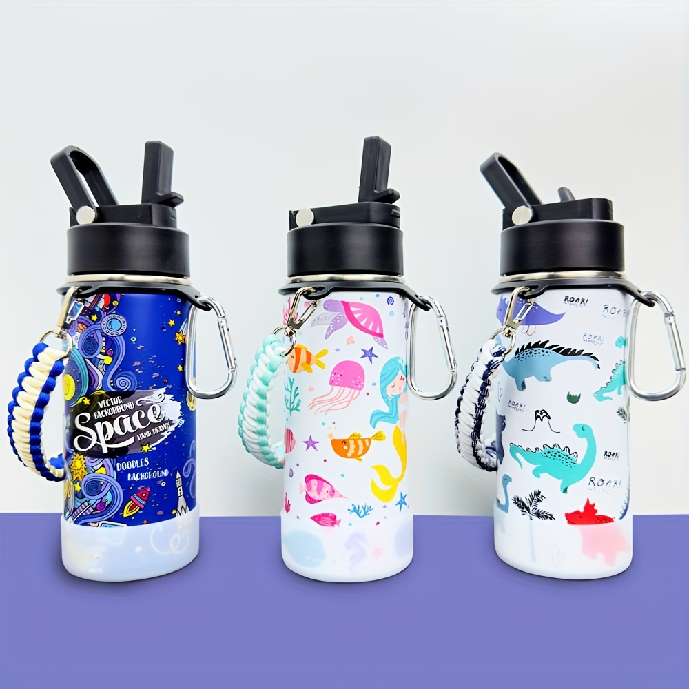 FIANSILL 16oz kids bottle with flip straw lid — product photo 01
